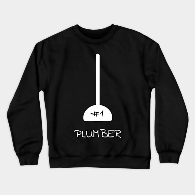 Number 1 Plumber Crewneck Sweatshirt by emojiawesome